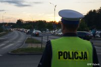 Policjanci podczas zabezpieczenia koncertu w Rybniku
