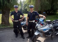 Policjanci z WRD rybnickiej komendy.