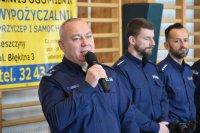 Komendant Miejski Policji w Rybniku otwiera Zawody Realnej Samoobrony.
